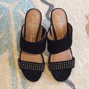 Arturo Chiang black high-heeled sandals